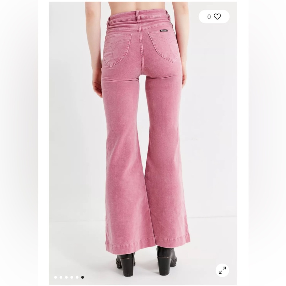 ROLLA’S Eastcoast Baby Whale Corduroy Lilac Cord High rise Flare Pants Size 24 - Picture 6 of 16